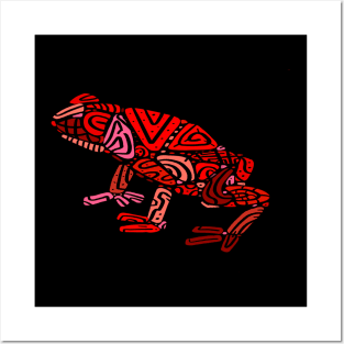 Abstract Frog Posters and Art